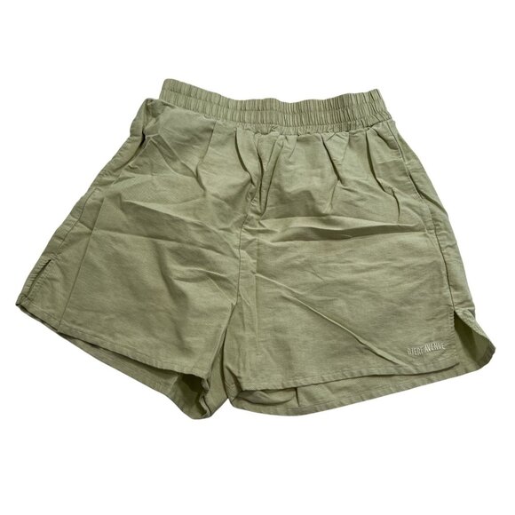 Djerf Avenue Breezy Shorts in Green - Picture 1 of 5